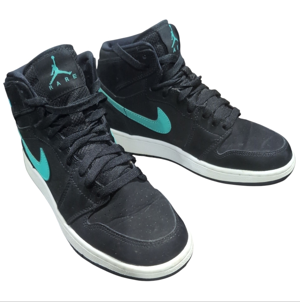 Air Jordan 1 Retro High GS Black Hyper Jade White